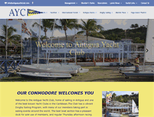 Tablet Screenshot of antiguayachtclub.com